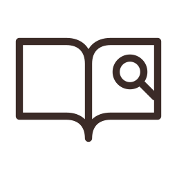 Libro abierto con una lupa de investigación.